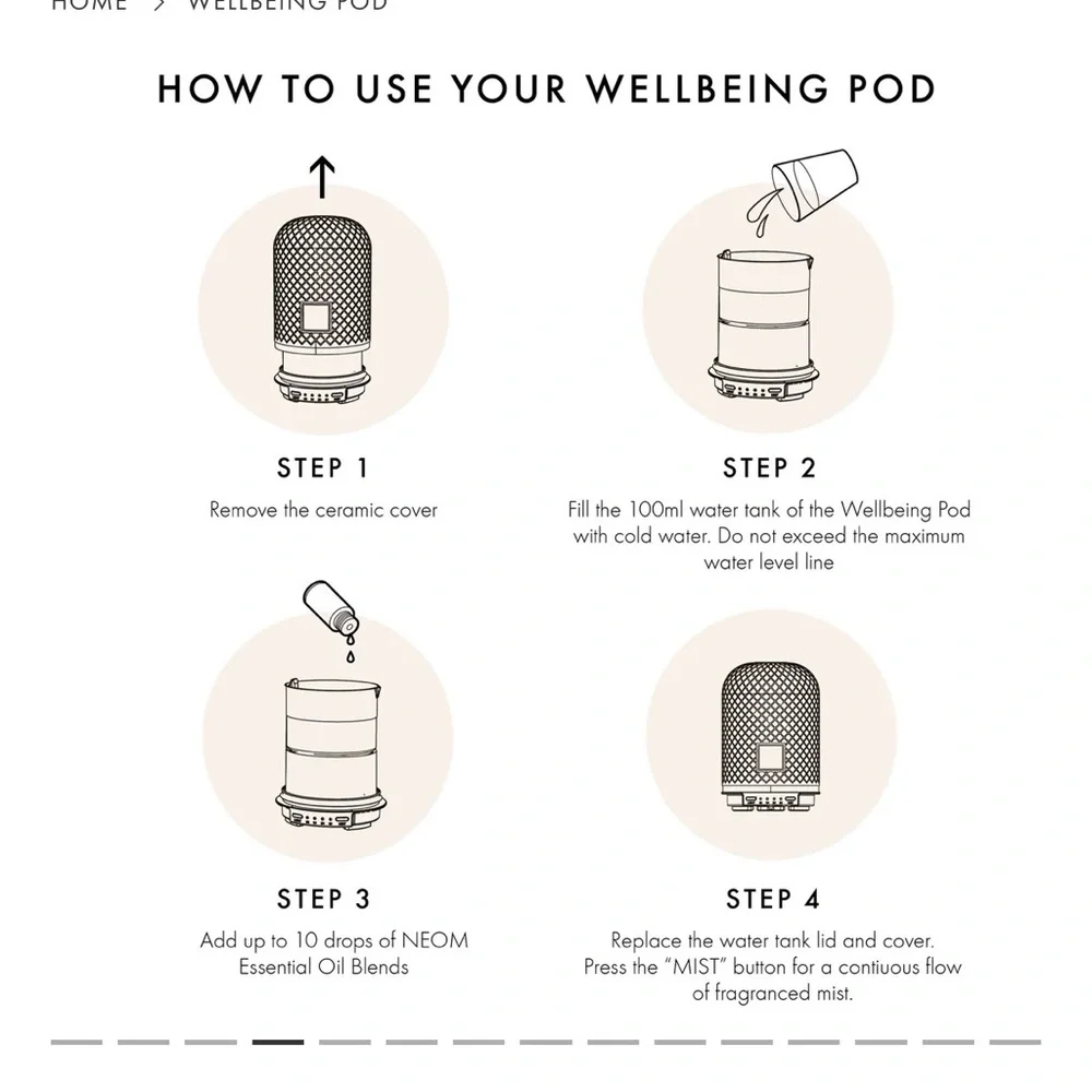 Cream Aromatherapy Diffuser